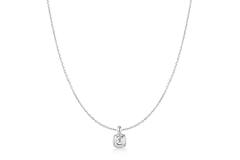  Tide Echo - Colliers maillons - Argent / Rhodié - Zircone - 45cm